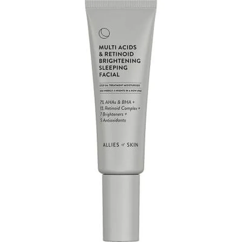 Crema de fata exfolianta Multi Acids & Retinoid Brightening Sleeping Facial, 48 ml, Allies of Skin Preț promoțional