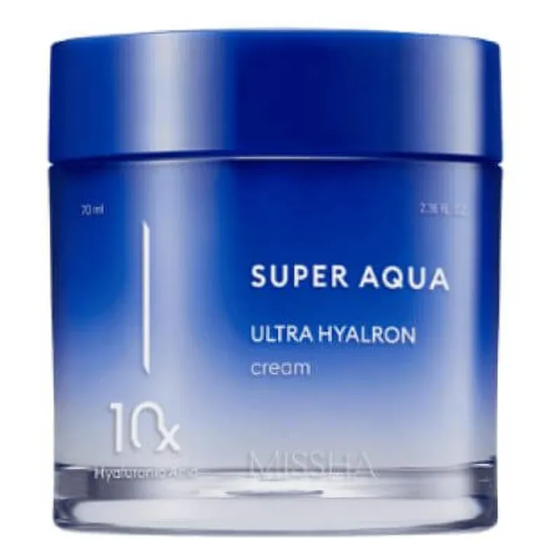 Crema de fata hidratanta cu Acid Hyaluronic Super Aqua, 70 ml, Missha Mai ieftin