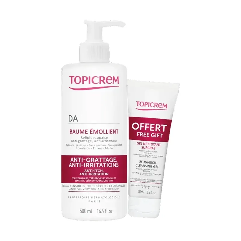 Cel mai vândut Pachet topicrem Da Emollient Balm 500 Ml + Da Superfatting Gel 75 Ml