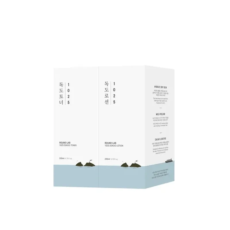Preț mic Round Lab 1025 Dokdo Promo Set Toner & Loțiune Duo Set Toner & Loțiune Hidratantă Duo Set Loțiune hidratantă 2x200ml