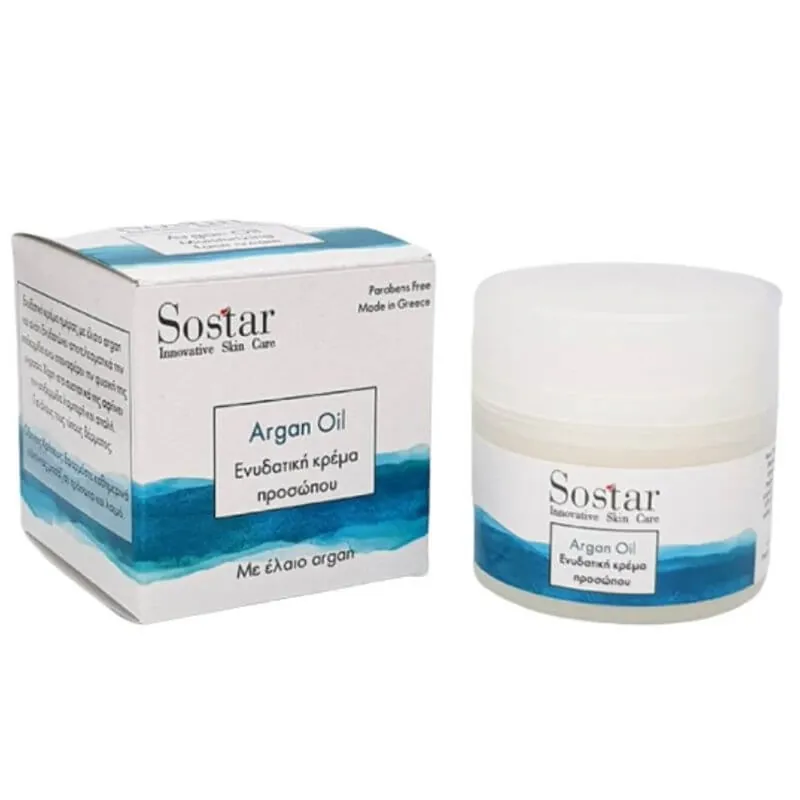 Sostar Cremă de față hidratantă cu ulei de argan 50 ml Lichidare de stoc