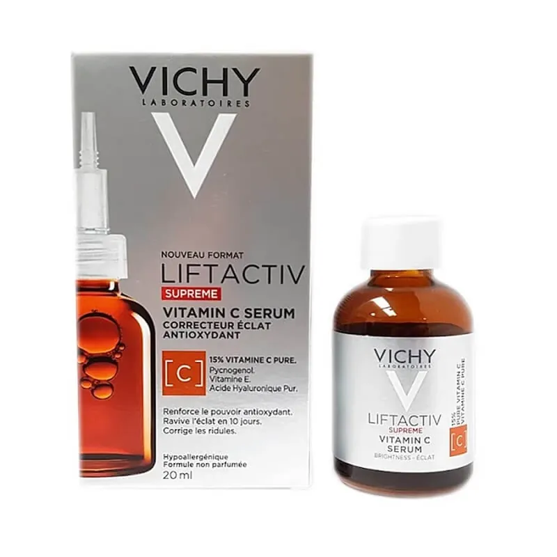Noutate Vichy Liftactiv Supreme 15% Vitamina C pură Ser iluminator cu vitamina C 20ml