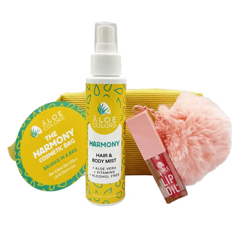 Aloe+ Colors Trusa cosmetică „The Harmony” cu Hair & Body Mist 100 ml și ulei de buze Charm 5 ml Expediere rapidă