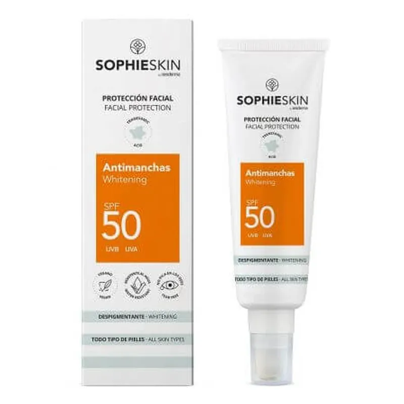 Ieftin Crema depigmentanta cu SPF 50, 50 ml, Sophieskin