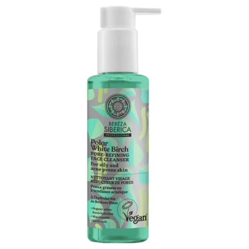 Calitate înaltă Natura Siberica Berëza Siberica Demachiant facial pentru reducerea porilor 145 ml
