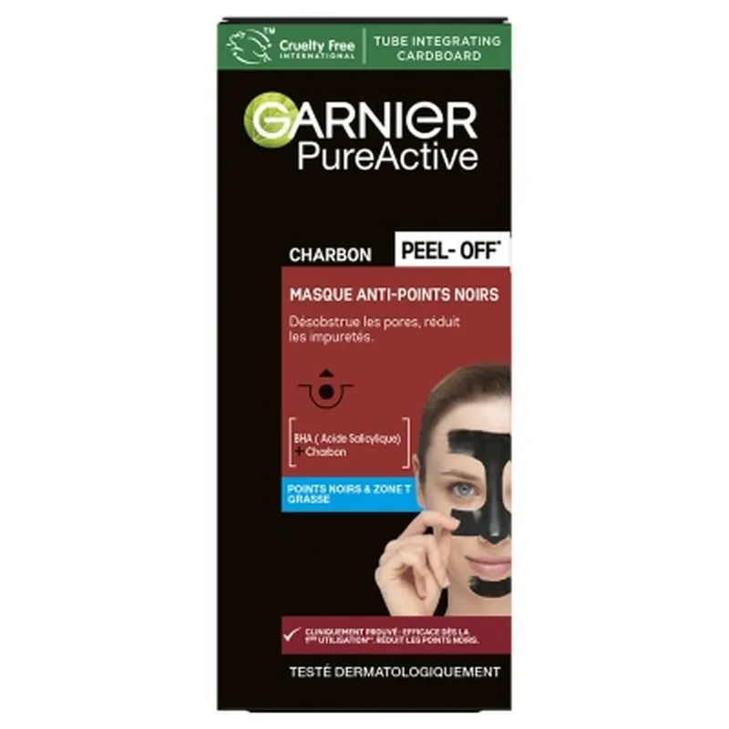 Calitate înaltă Garnier PureActive Mască peel-off anti-puncte negre cu cărbune 50 ml