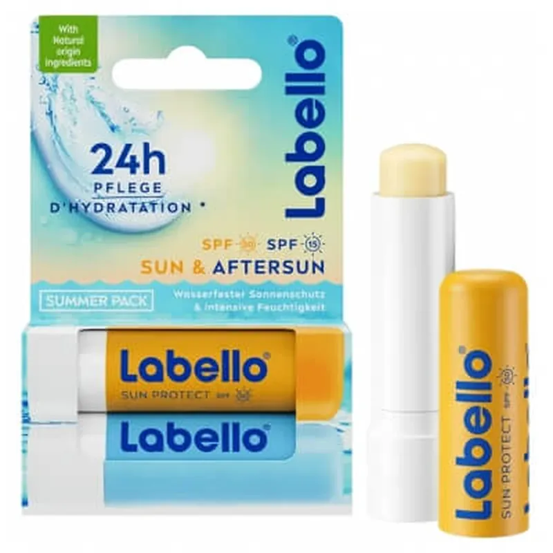 Ultima șansă Labello Sun Protect SPF50 4,8 g + Hydro Care SPF15 4,8 g