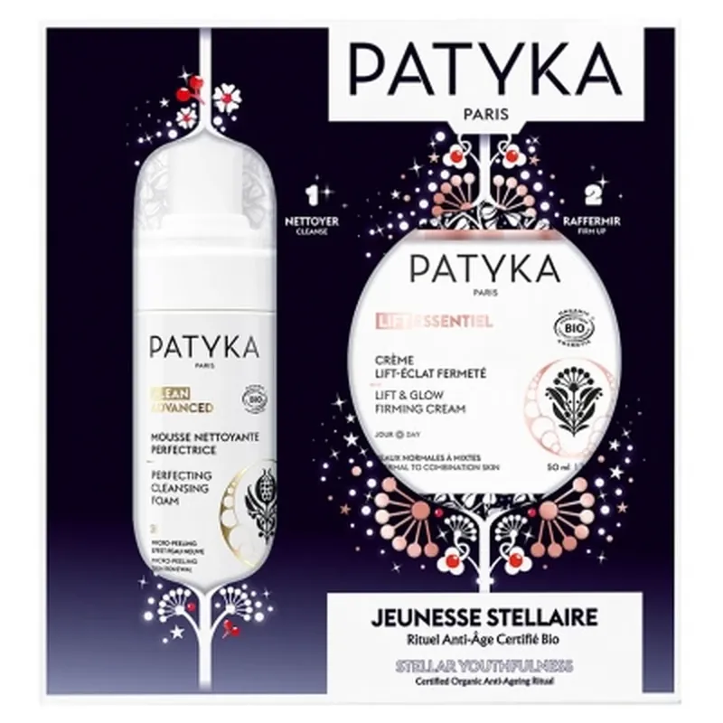 PATYKA Lift Essentiel Cremă bio pentru fermitate și strălucire 50 ml + Clean Spumă de curățare perfecționantă bio 100 ml cadou Reduceri