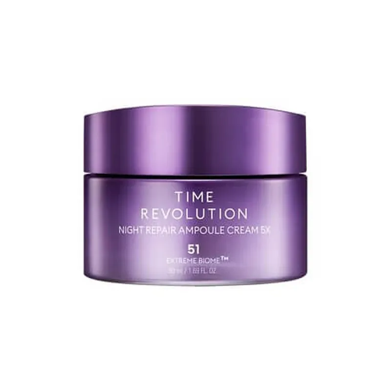 Crema de fata pentru fermitate Time Revolution Night Repair Ampoule 5X, 50 ml, Missha Expediere rapidă