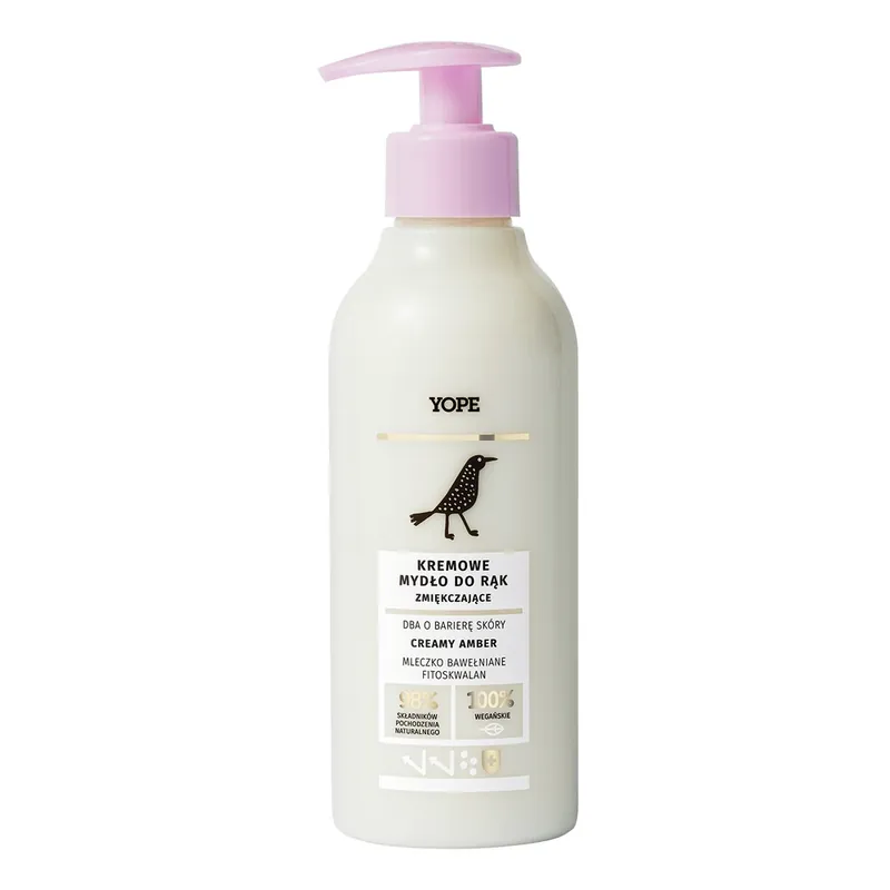 Cel mai vândut Yope Creamy Amber, săpun lichid cremos și emolient, 300 ml