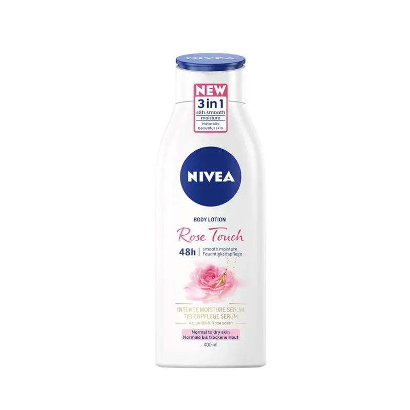 Ofertă limitată Loțiune de corp Nivea Rose Touch, 400ml