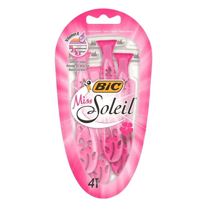 Noutate BIC Miss Soleil, aparate de ras, 4 bucăți