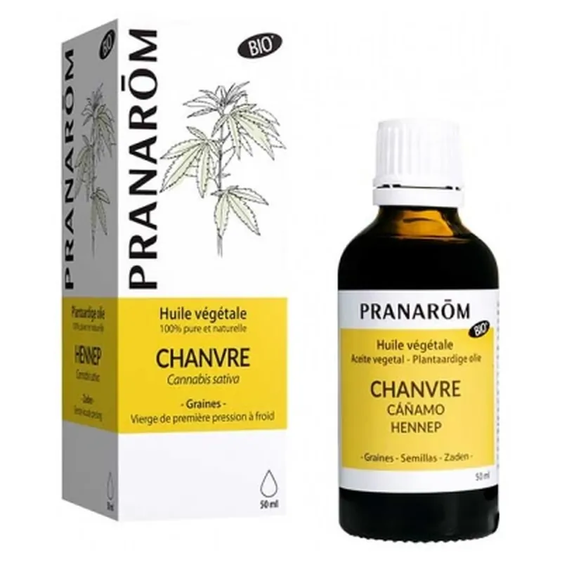 Reducere extra Pranarôm Ulei vegetal de cânepă organic 50 ml