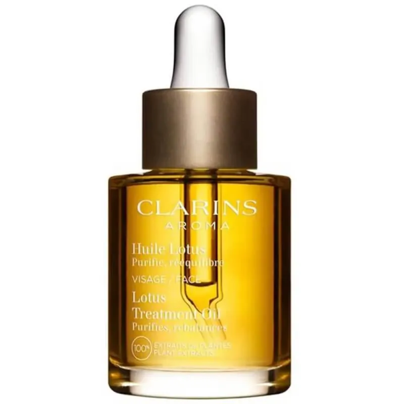 Plată securizată Clarins Huile Lotus – ulei purificator pentru tenul gras, 30 ml