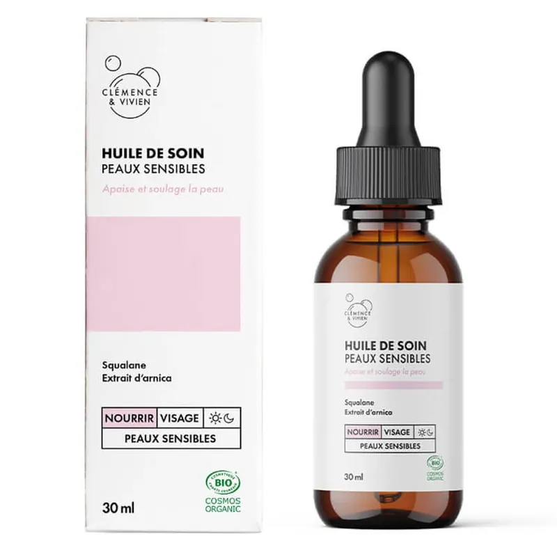 Preț redus CLEMENCE & VIVIEN ULEI DE ÎNGRIJIRE BIO PENTRU PIELE SENSIBILĂ 30 ML