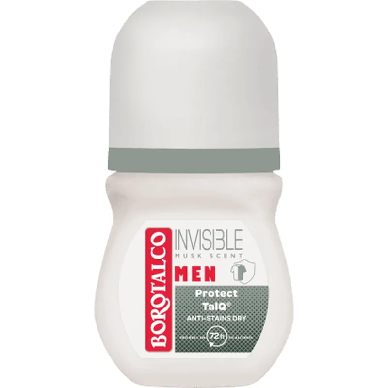 Plată sigură Borotalco Deodorant roll-on INVISIBLE, 50 ml