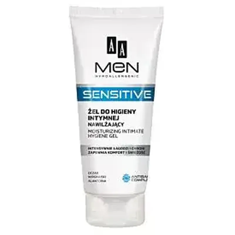 Cumpără online AA Men Sensitive, Gel hidratant pentru igiena intimă, 200 ml