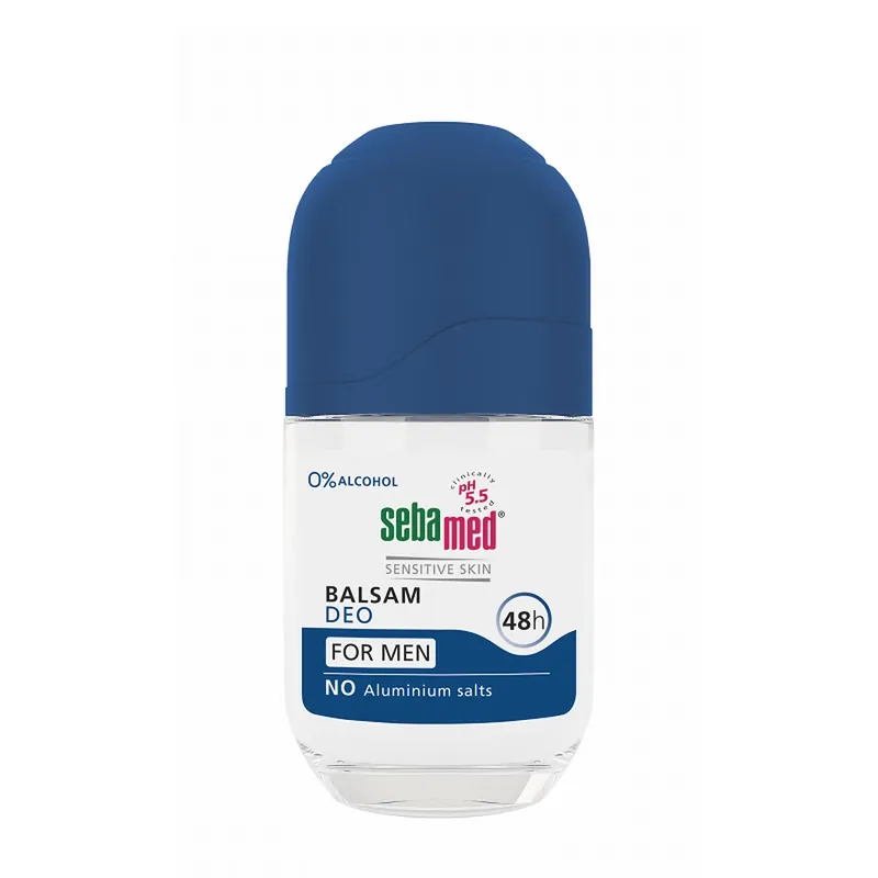 Cumpărături sigure Deodorant balsam roll-on pentru barbati Sensitive, 50 ml, sebamed