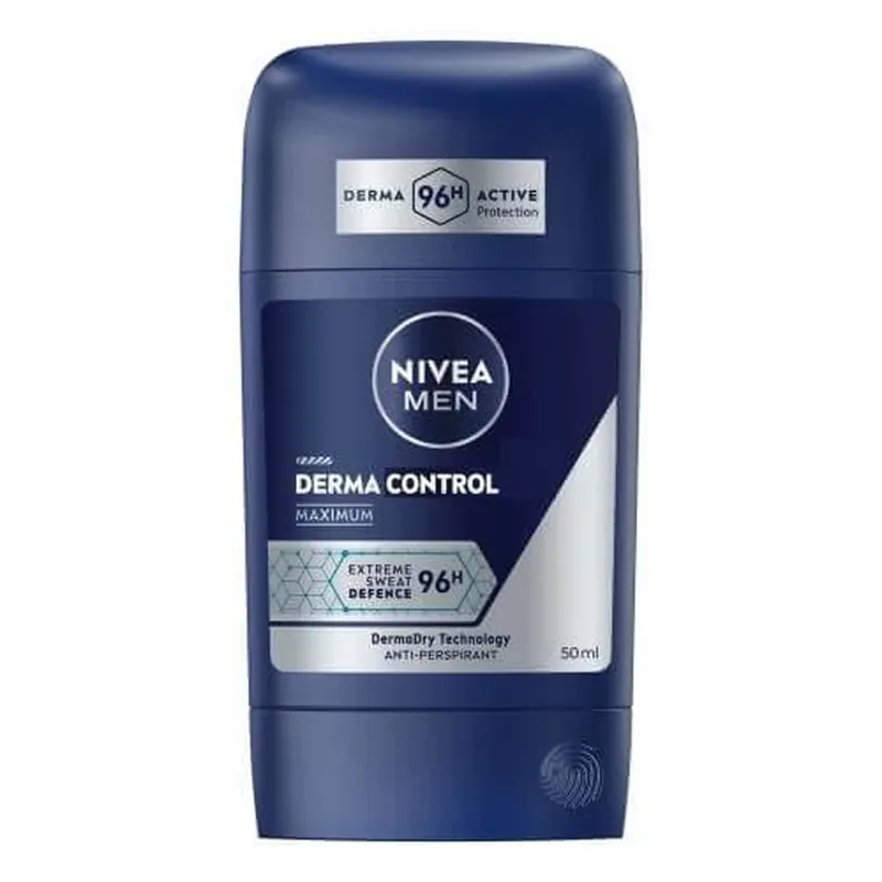 Nivea Men Derma Control Antiperspirant stick pentru bărbați, 50 ml Noutate