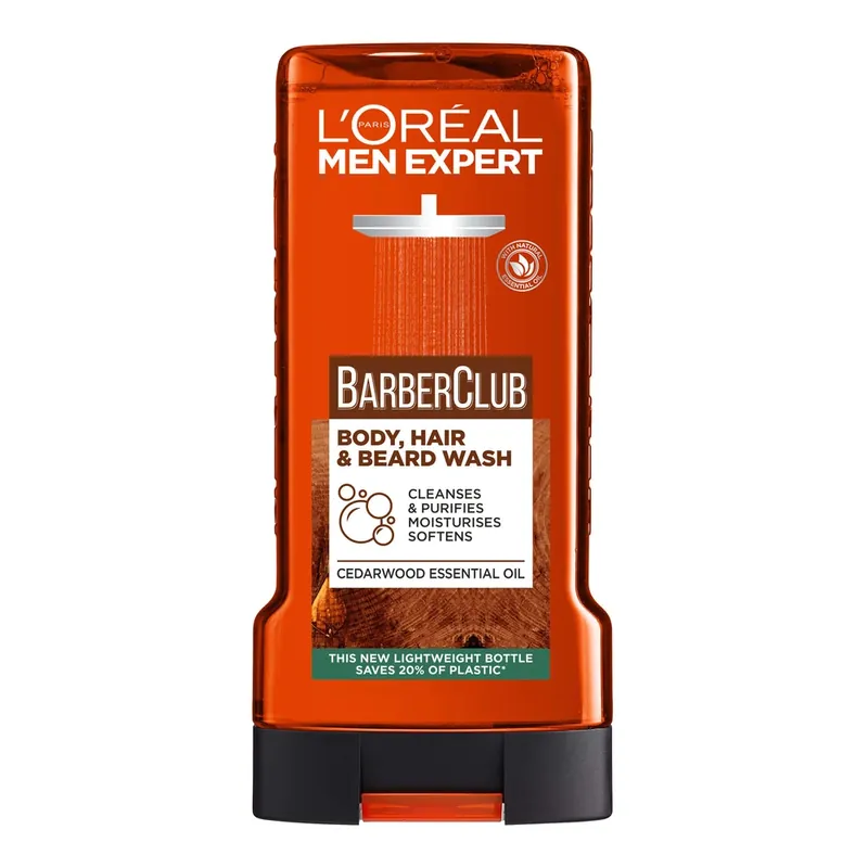 Reducere Gel de dus pentru barbati Barber Club Men Expert, 300 ml, Loreal Paris