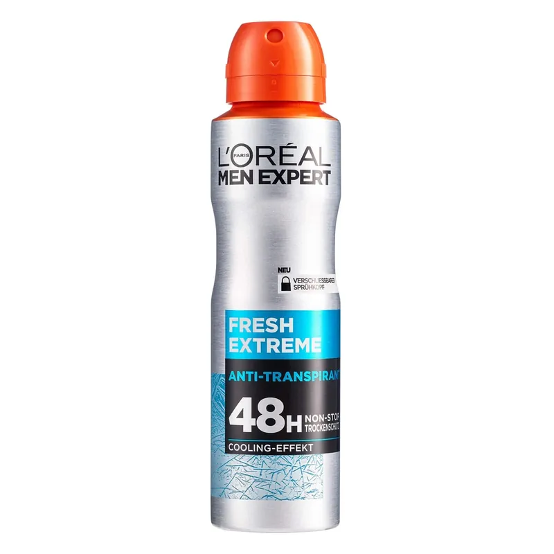 Spray antiperspirant pentru barbati Fresh Extreme Men Expert, 150 ml, Loreal Paris Ofertă exclusivă