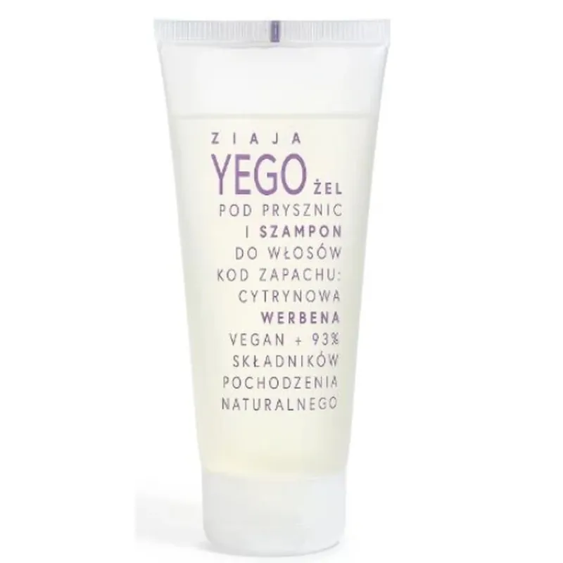 Ziaja Yego, el duș și șampon pentru wos Lemon Verbena, 200 ml - Utilizare pe termen lung! Premium