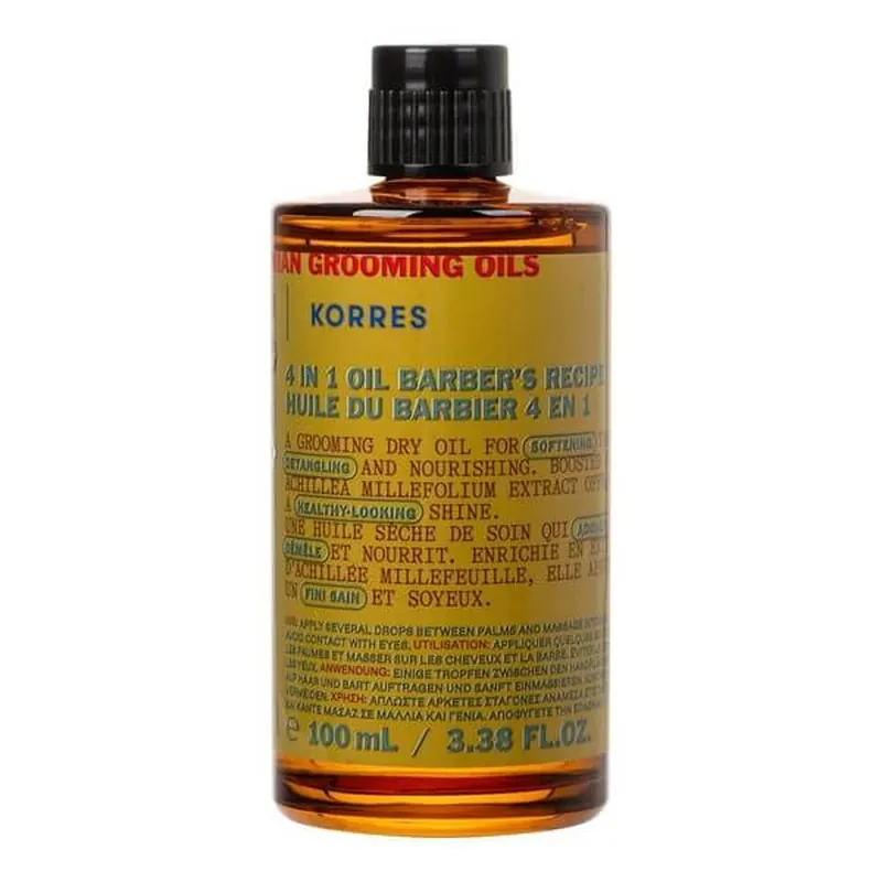 Korres Achillea Men, ulei pentru barbă, 100 ml Retur gratuit