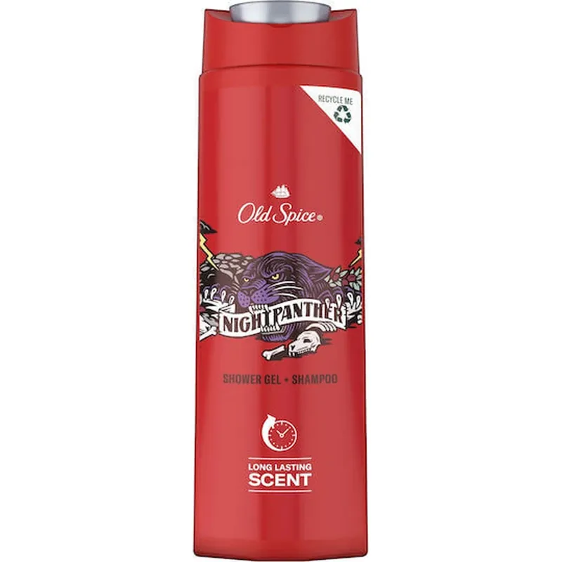 Cel mai vândut OLD SPICE Night Panther Gel de duș și șampon pentru bărbați 400ml