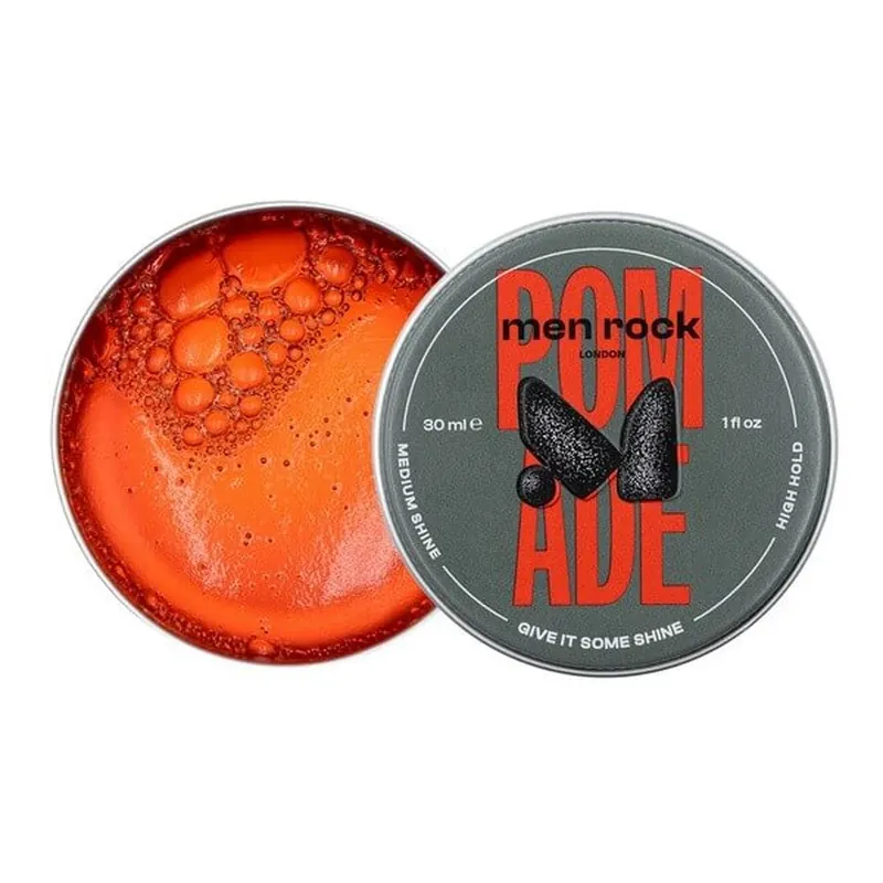 Ofertă specială Men Rock Pomade - fixare ridicată, strălucire medie, pomadă pentru coafat, 30 ml