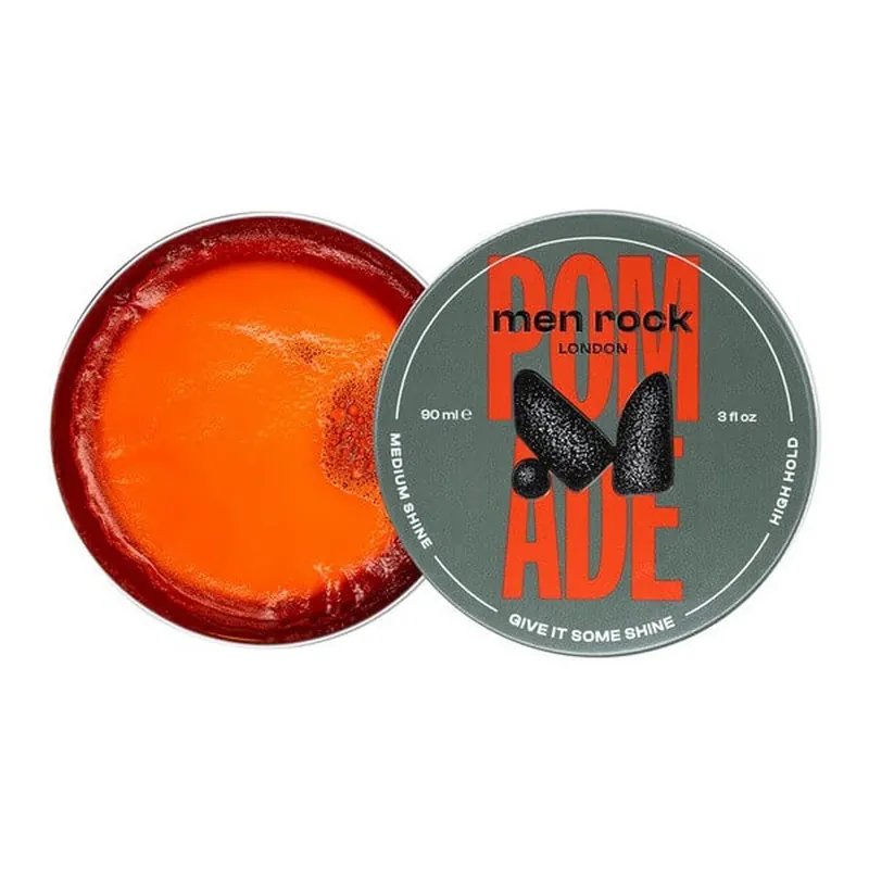 Retur ușor Men Rock Pomade - fixare ridicată, strălucire medie, pomadă pentru coafat, 90 ml