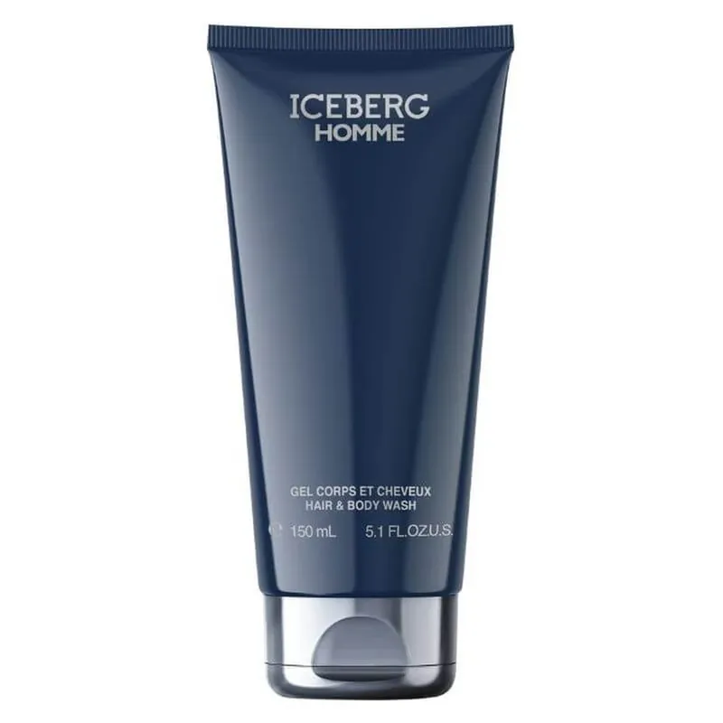 Cumpărături sigure Iceberg Homme hair & body wash – gel de duș energizant și răcoritor pentru corp și păr, 150 ml