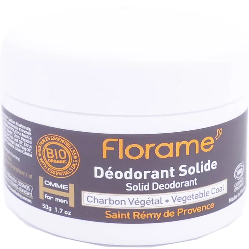 Vezi acum FLORAME DEODORANT SOLID PENTRU BĂRBAȚI CU CĂRBUNE VEGETAL 50G