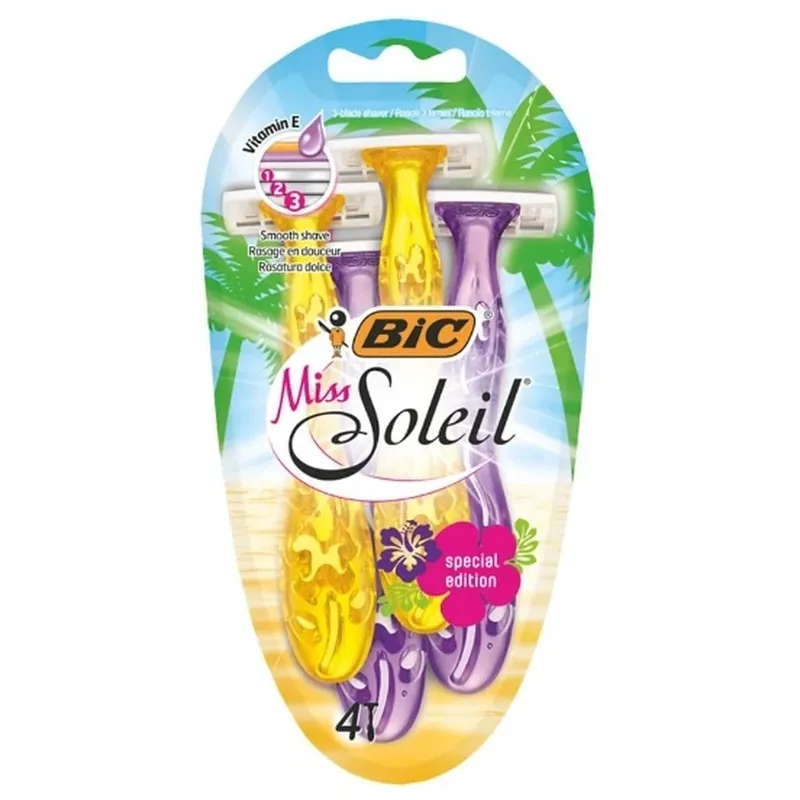 Lichidare de stoc Bic, Miss Soleil, Aparate de ras de unică folosință, 4 bucăți