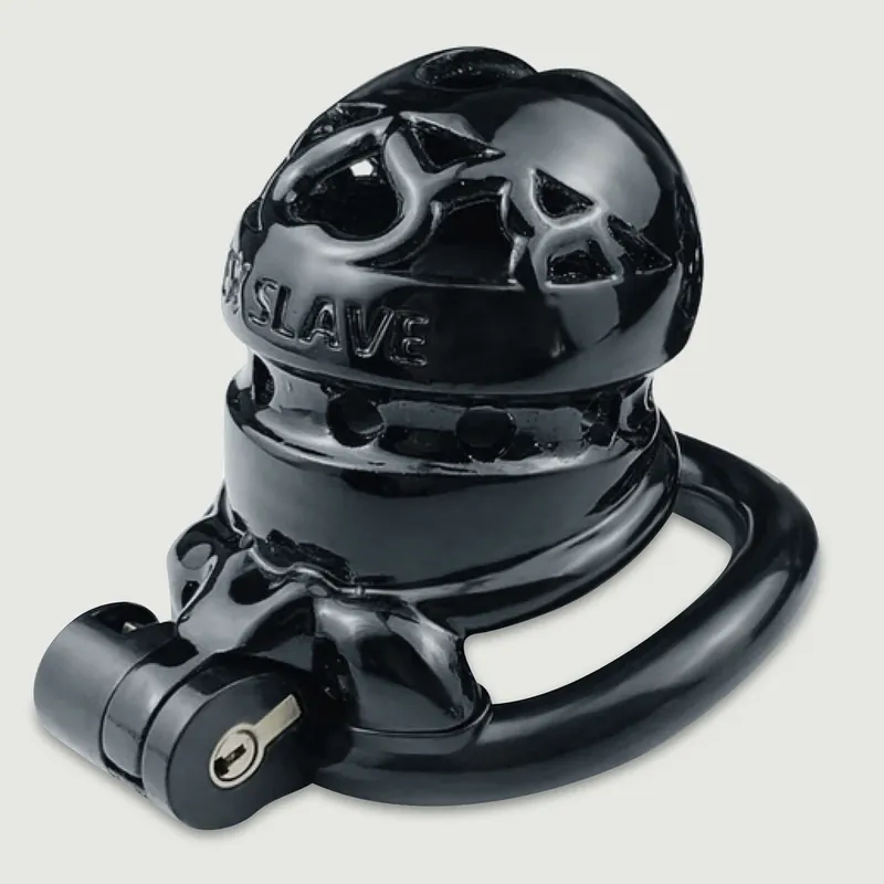 Sex Slave cușcă de castitate medie 6,5 x 3,5 cm - negru Ofertă