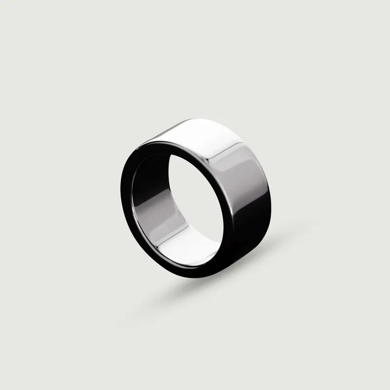 Reducere specială Inel pentru penis din metal de calibru mare 20x45mm - argintiu