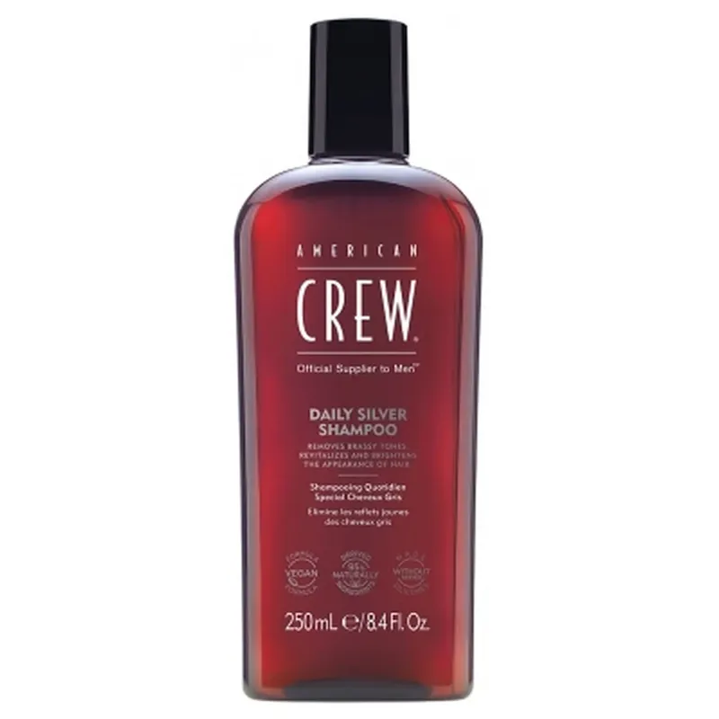 American Crew Daily Silver – Șampon argintiu pentru uz zilnic, 250 ml Noutate