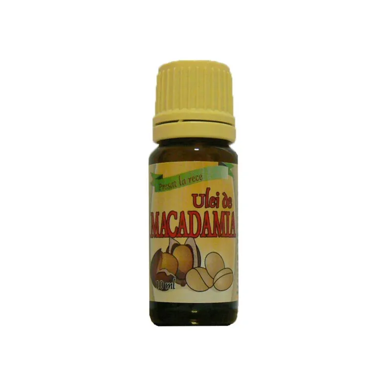 Ulei de Macadamia presat la rece, 10 ml, Herbavit Preț redus