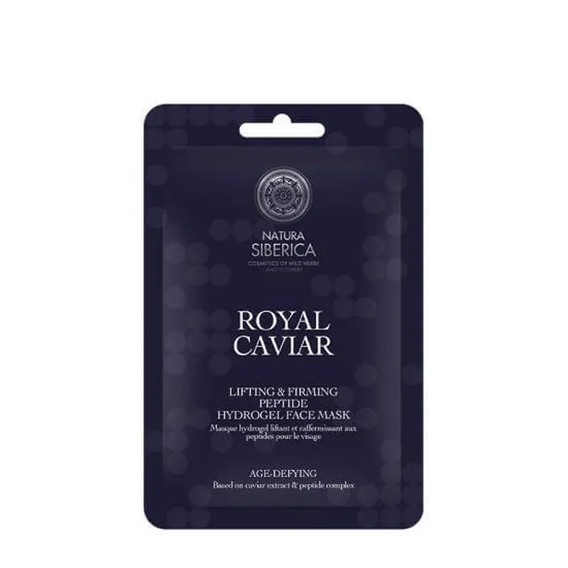 NATURA SIBERICA Mască hidrogel de caviar regal cu complex peptidic pentru creșterea fermității 1 buc. Reduceri