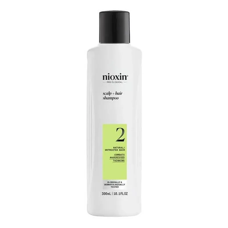 Popular Nioxin System 2 Shampoo, șampon pentru păr natural cu subțiere progresivă, 300 ml