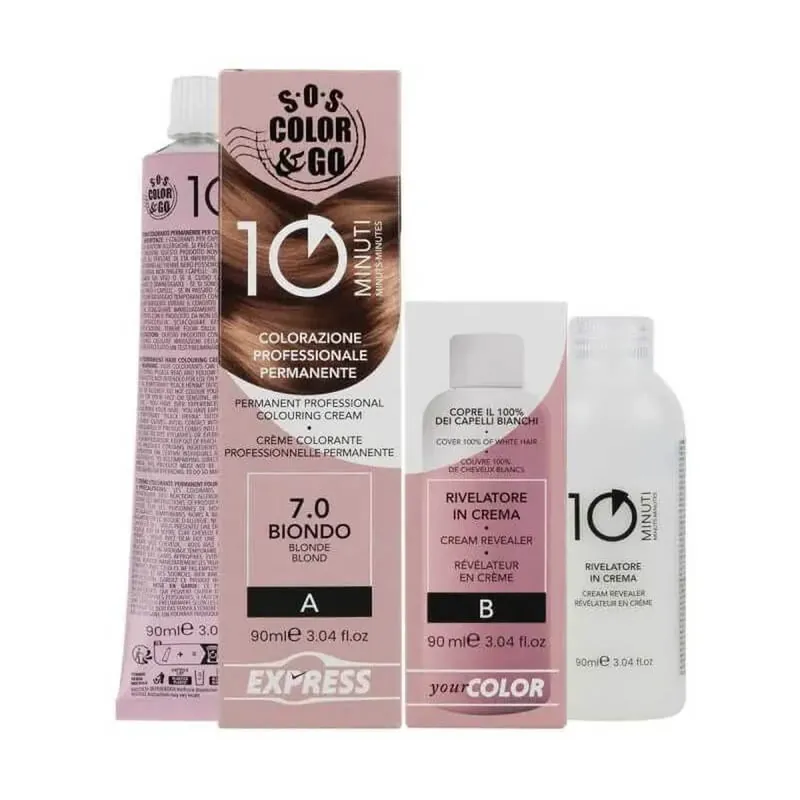 Alama Sos color&go - vopsea permanentă nr. 7.0 blond Livrare rapidă