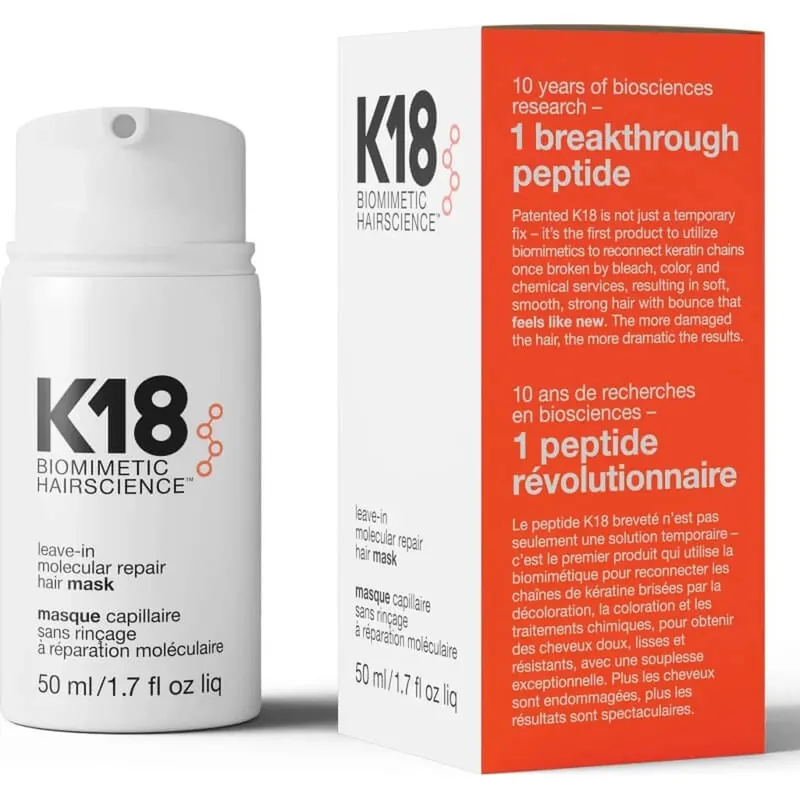Reducere specială K18 Molecular repair hair mask - mască reparatoare fără clătire 50 ml