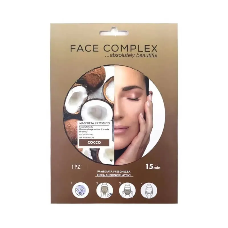 Face complex – Mască din țesătură cu extract de nucă de cocos Calitate înaltă