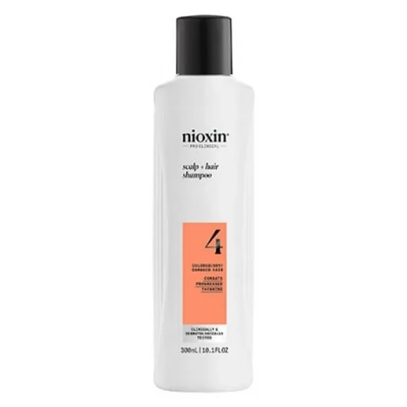 Nioxin Șampon System 4 pentru căderea avansată a părului deteriorat/vopsit Nioxin 300 ml Preț promoțional