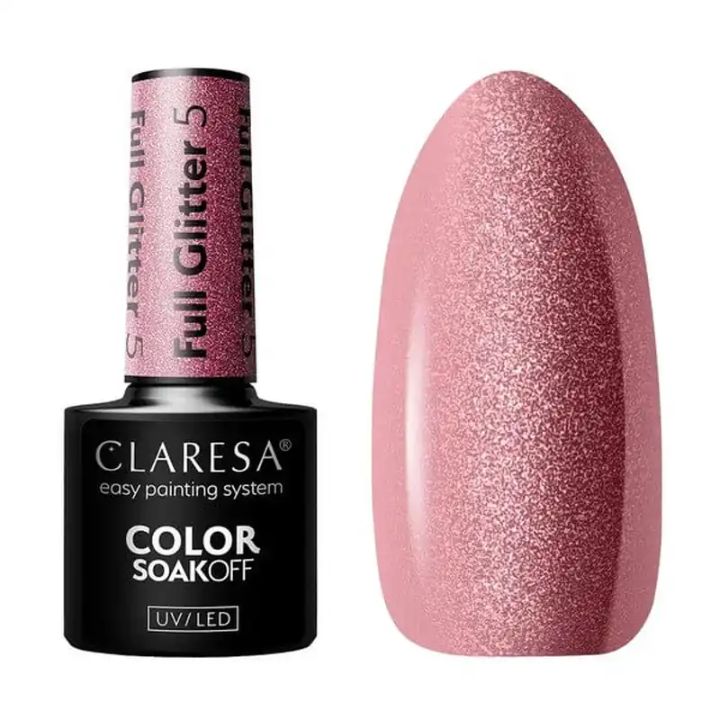 Claresa, lac hibrid, Full Glitter 5, 5 g Chilipir