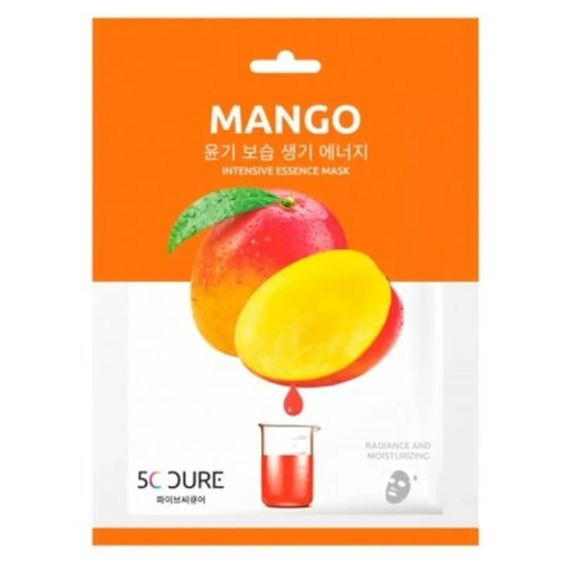 Jkosmec 5C Cure Essence Intensive – Mască din țesătură cu aromă de mango, 25 ml Chilipir