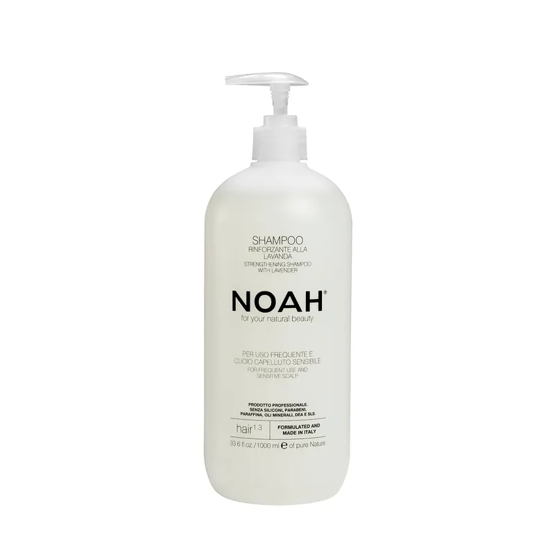 Sampon natural fortifiant cu lavanda pentru uz frecvent si scalp sensibil (1.3), Noah, 1000 ml Livrare expres