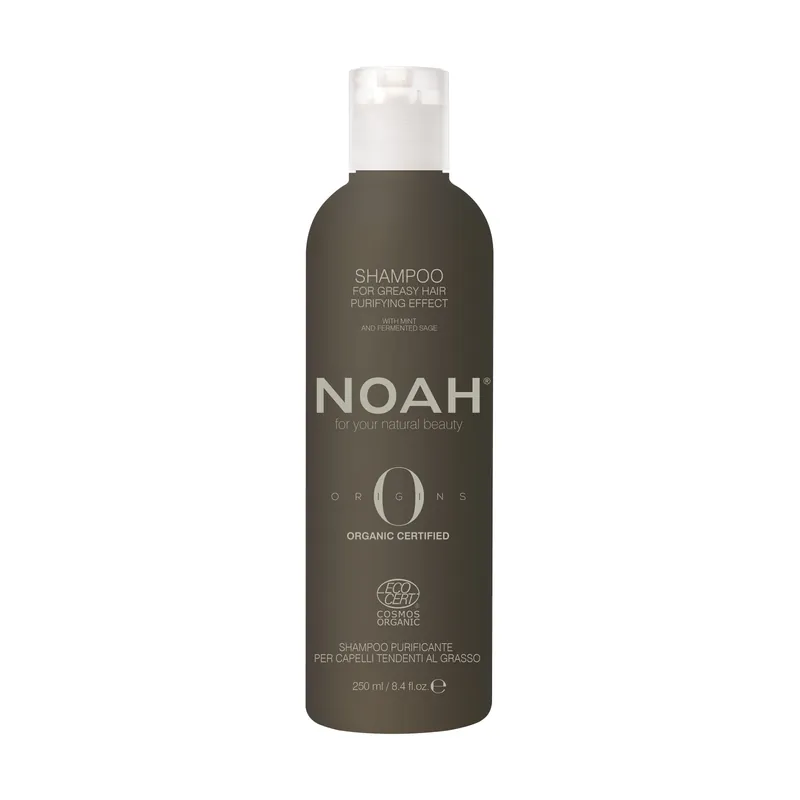 Cumpără online Sampon BIO purificator cu ulei esential de menta pentru par si scalp gras, Noah, 250 ml