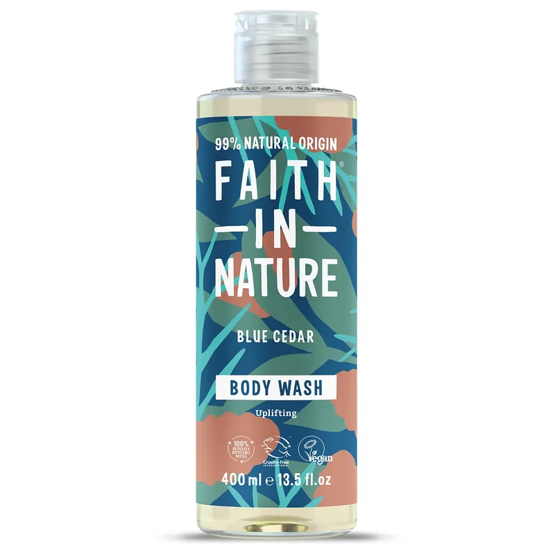 Reducere de preț Gel de dus natural, energizant, cu Cedru Albastru - 400 ml