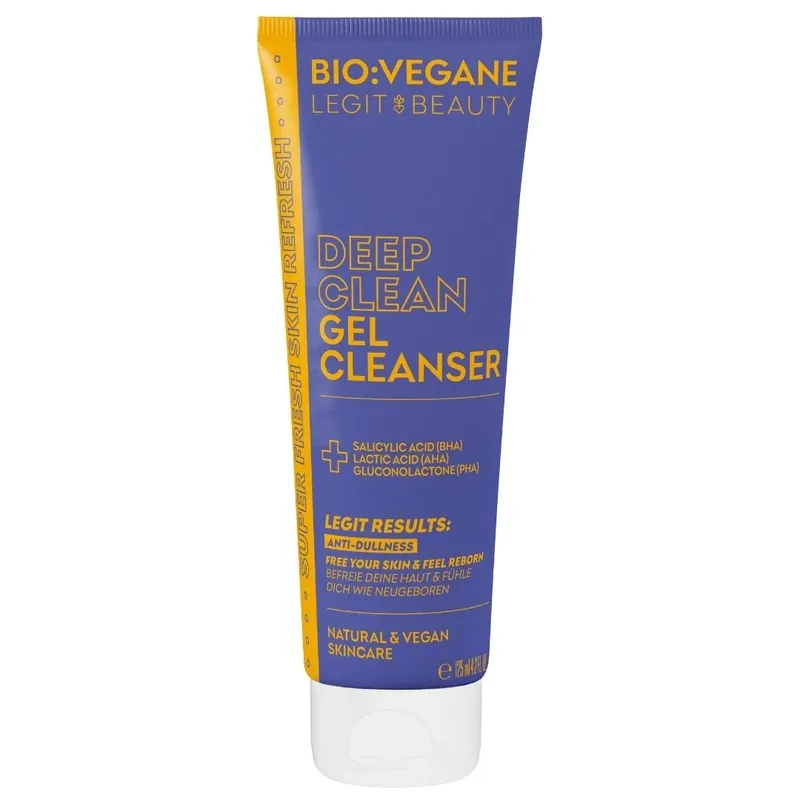 Gel pentru curatarea profunda a tenului, cu BHA, AHA & PHA, Bio Vegane Legit Beauty, 125 ml Disponibil imediat
