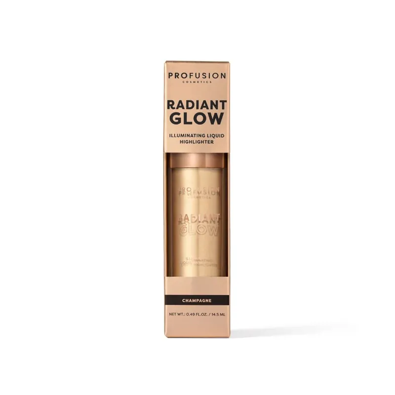 Highlighter lichid Radiant Glow, nuanta Champagne, Profusion Cosmetics, 14.5 ml Promoție